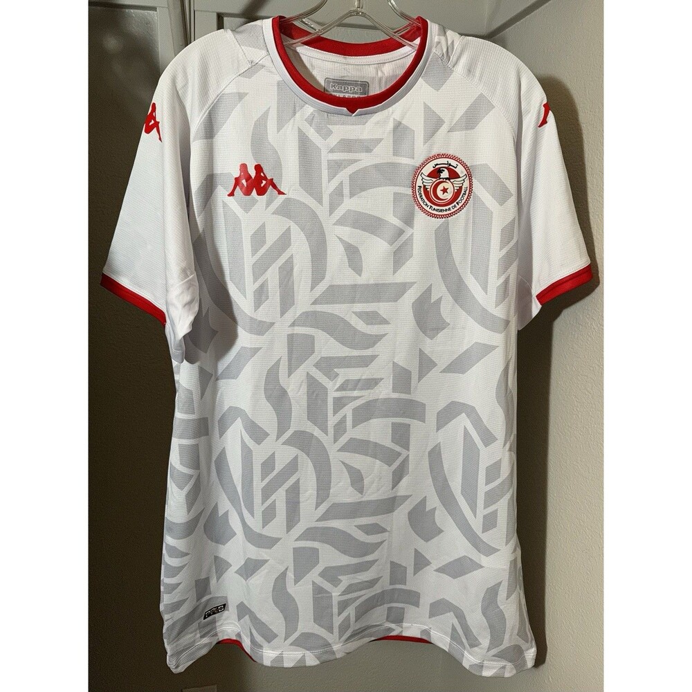 Kappa Tunisia Jersey 2019 Mens 3XL White Soccer Football Shirt World Cup